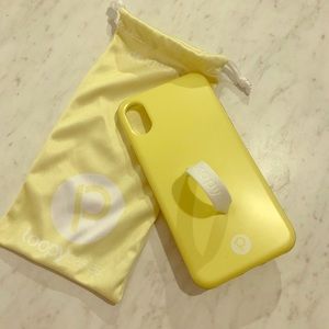 iPhone X/Xs Yellow Loopy Phone Case